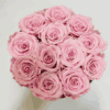 flower boxy różowe róże wieczne