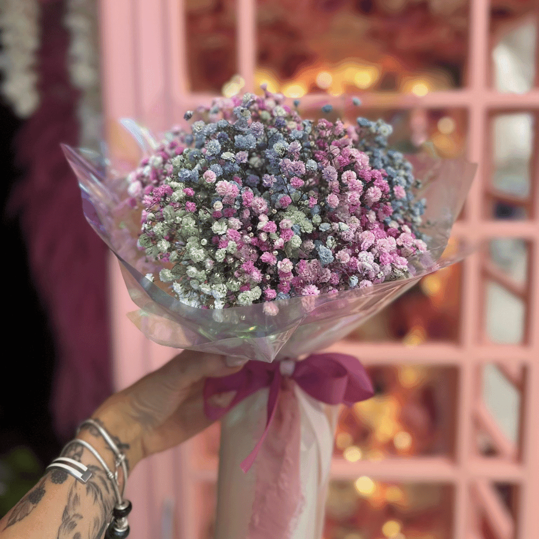 bukiet mały z gipsówki