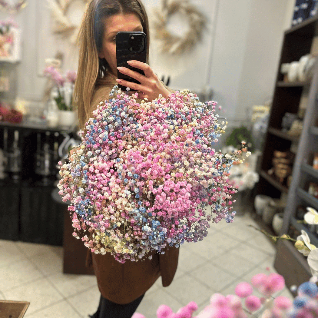 bukiet z gipsówki duży