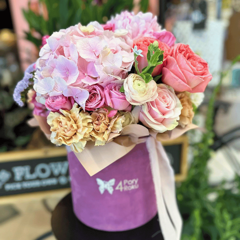 box kwiatowy na urodziny