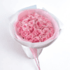 bukiet różowych róż pink o'hara w białym papierze