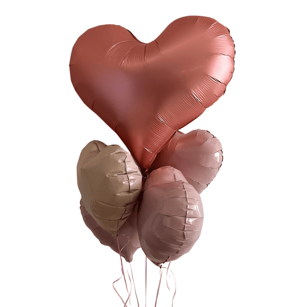 balon serce z helem na walentynki