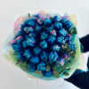 bukiet niebieskich tulipanów bubble